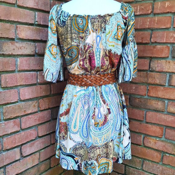 Umgee Brand Dress Paisley Print Size Medium - Picture 6 of 12